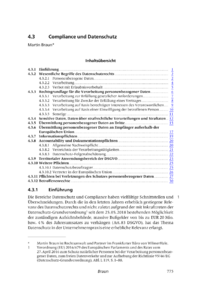 Dokument Compliance und Datenschutz
