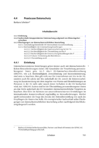 Dokument Praxiscase Datenschutz