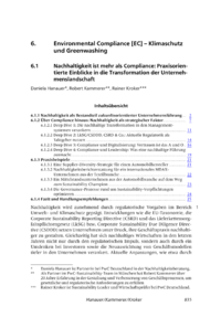 Dokument Nachhaltigkeit ist mehr als Compliance: Praxisorientierte Einblicke in die Transformation der Unternehmenslandschaft