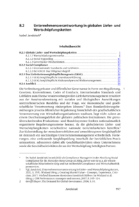 Dokument Unternehmensverantwortung in globalen Liefer- und Wertschöpfungsketten