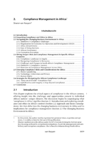 Dokument Compliance Management in Africa