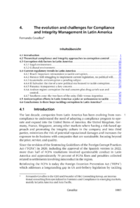 Dokument The evolution and challenges for Compliance and Integrity Management in Latin America