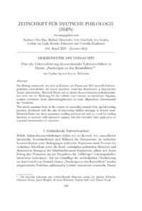 Dokument Hermeneutik des Verdachts