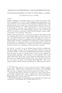 Dokument Zwischen Unterwerfung und Selbstbehauptung