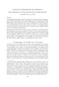 Dokument Jagdlust, Schreibfrust, Mutterbrust