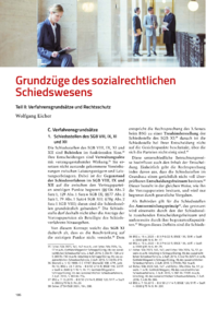 Dokument Grundzüge des sozialrechtlichen Schiedswesens