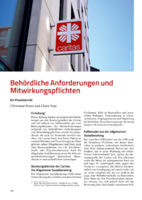 Dokument Behördliche Anforderungen und Mitwirkungspflichten