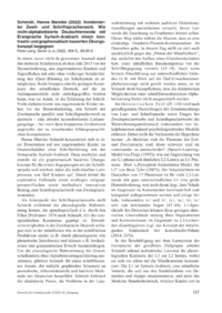 Dokument Schmidt, Hanna Mareike (2022): Kombinierter Zweit- und Schriftspracherwerb. Wie nicht-alphabetisierte Deutschlernende mit Erstsprache Syrisch-Arabisch einem kontrastiv und graphematisch basierten &Uuml;bungskonzept begegnen