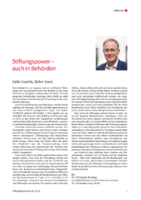 Dokument Stiftungspower – auch in Behörden