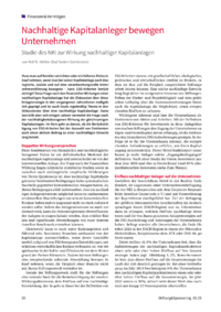 Dokument Nachhaltige Kapitalanleger bewegen Unternehmen
