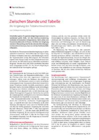 Dokument Zwischen Stunde und Tabelle