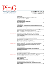 Dokument Inhalt / Impressum