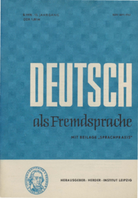 Dokument Deutsch als Fremdsprache Ausgabe 06 1978