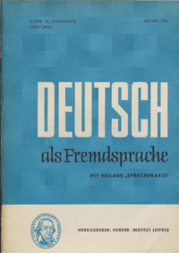 Dokument Deutsch als Fremdsprache Ausgabe 04 1978