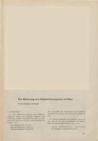 Dokument Zur Betonung von Adjektivkomposita im Satz