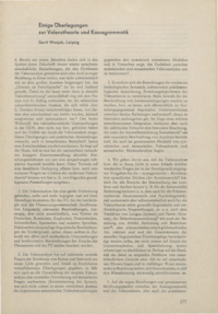 Dokument Einige Überlegungen zur Valenztheorie und Kasusgrammatik