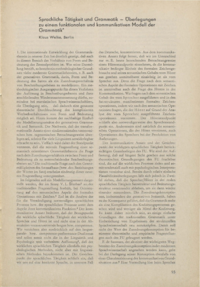 Dokument Sprachliche Tätigkeit und Grammatik