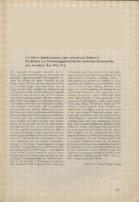 Dokument J. E. Härd: Adjektivadverb oder adverbiales Adjektiv? Ein Beitrag zur Forschungsgeschichte der deutschen Grammatik. Abo Akademi. Abo 1976, 79 S.