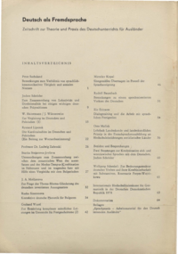 Dokument Inhaltsverzeichnis