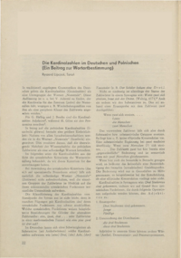 Dokument Die Kardinalzahlen im Deutschen und Polnischen