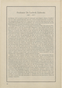 Dokument Professor Dr. Ludwik Zabrocki