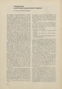 Dokument Dialogtraining und die Arbeit mit sprachlichen Fertigteilen