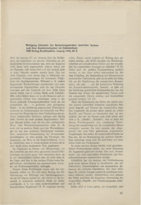 Dokument Wolfgang Schenkel: Zur Bedeutungsstruktur deutscher Verben und ihrer Kombinierbarkeit mit Substantiven. VEB Verlag Enzyklop&auml;die, Leipzig 1976, 80 S.