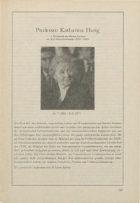Dokument Professor Katharina Harig