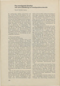 Dokument Das monologische Sprechen und seine Entwicklung im Fremdsprachenunterricht