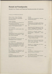 Dokument Inhaltsverzeichnis