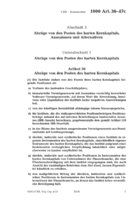 Dokument Artikel 36 bis 47c Abschnitt 3 Abzüge von den Posten des harten Kernkapitals, Ausnahmen und Alternativen
