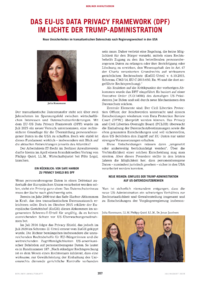 Dokument Das EU-US Data Privacy Framework (DPF) im Lichte der Trump-Administration
