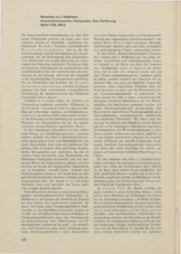 Dokument Rezension zu L. Hoffmann: Kommunikationsmittel Fachsprache. Eine Einführung. Berlin 1976, 498 S.