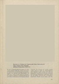 Dokument Rezension zu: Probleme der Textgrammatik. Studia Grammatica XI. Hrsg. F. Dane&scaron; und D. Viehweger. Akademie-Verlag, Berlin 1976, 211 S.
