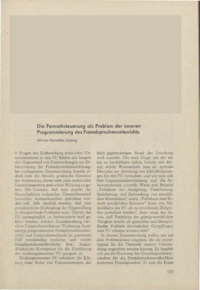 Dokument Die Fernsehsteuerung als Problem der inneren Programmierung des Fremdsprachenunterrichts