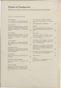 Dokument Inhaltsverzeichnis