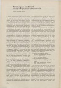 Dokument Bemerkungen zu einer Semantik deutscher Präpositionen im lokalen Bereich