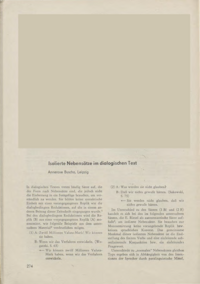 Dokument Isolierte Nebensätze im dialogischen Text