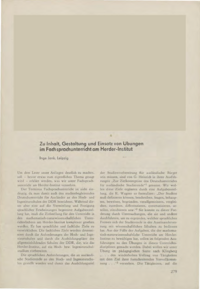 Dokument Zu Inhalt, Gestaltung und Einsatz von &Uuml;bungen im Fachsprachunterricht am Herder-Institut