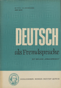 Dokument Deutsch als Fremdsprache Ausgabe 04 1976