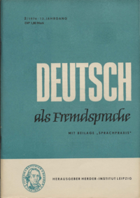 Dokument Deutsch als Fremdsprache Ausgabe 02 1976