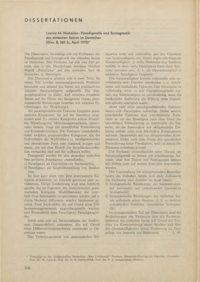 Dokument Leonid M. Michailov: Paradigmatik und Syntagmatik des einfachen Satzes im Deutschen (Diss. B, 260 S., April 1975)
