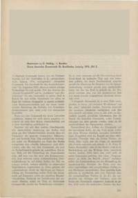 Dokument Rezension zu G. Helbig/J. Buscha: Kurze deutsche Grammatik für Ausländer, Leipzig 1974, 294 S.