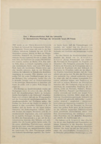 Dokument Zum 1. Wissenschaftlichen Heft des Lehrstuhls für Germanistische Philologie der Universität Toruń (VR Polen)