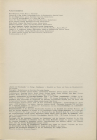 Dokument Autorenverzeichnis/Impressum