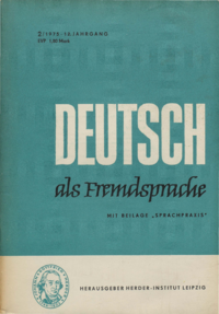 Dokument Deutsch als Fremdsprache Ausgabe 02 1975