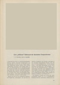 Dokument Zum „zeitlosen“ Gebrauch der deutschen Tempusformen