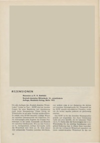 Dokument Rezension zu H. H. Bielfeldt: Russisch-deutsches Wörterbuch, 10., unveränderte Auflage, Akademie-Verlag, Berlin 1973