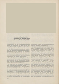 Dokument Rezension zu Eugeniusz Klin: Übungsbuch zur deutschen Stilistik. Warszawa/Wroclaw 1973, 139 S.