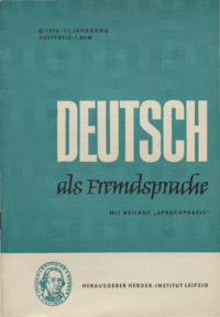 Dokument Deutsch als Fremdsprache Ausgabe 06 1974